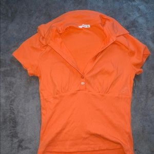 Orange mini shirt